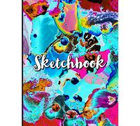 Sketchbook: 130 white paper pages for sketching, drawing, doodling... Drawing book with inspiring abstract art cover. A4 format 8.5 x 11 inches
