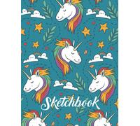 Sketchbook: A Cute Unicorn Kawaii Large Sketchbook/Notebook:120 Pages Of 8.5"X11" With Blank Paper For Girls To Drawing, Doodling, Journal, Sketching/Vol-07