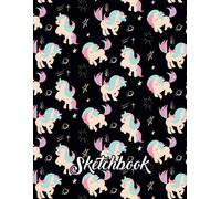 Sketchbook: A Cute Unicorn Kawaii Large Sketchbook/Notebook:120 Pages Of 8.5"X11" With Blank Paper For Girls To Drawing, Doodling, Journal, Sketching/Vol-08