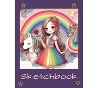 Sketchbook: A Cute Unicorn Large Sketchbook:110 Pages of 8.5"x11" With Blank Paper | Drawing, Doodling, Journaling, Sketching) | Perfect Gift for Birthdays, Vacations, Holidays, and Leisure Times