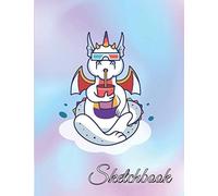 Sketchbook: A Cute Unicorn Large Sketchbook/Notebook:109 Pages Of 8.5"X11" With Blank Paper For Girls To Drawing, Doodling, Journal ,Sketching ... Sketchbook For Kids ( Blank Unlined Edition)