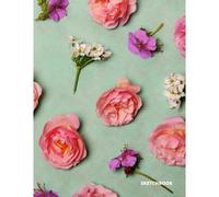 Sketchbook: Beautiful Rose Art Cover - Blank Sketch Drawing Coloring Doodle Book - Premium Laminate Soft Cover - School, Work, Creative Play! - 120 Pages - Large 8.5x11 Inch - Vol 2