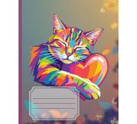 Sketchbook: Blank Pages with Frames for Drawing and Creative Doodling | Cute Colorful Cat Cover