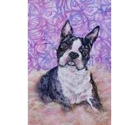 Sketchbook - Boston Terrier: The bottom of each 6"x9" page includes a motivational message.