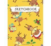 Sketchbook: Christmas Pattern Practice Drawing, Paint, Write, Doodle, Large Blank Pages 8.5 X 11 For Notes, Sketching, Creative Diary, Manga And Journal (Volume 5)