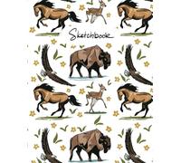 Sketchbook: Cute Wild West Animals Large Sketchbook/Journal | 8.5" x 11" | 110 Pages | Blank Pages for Drawing, Sketching, Doodling, Journaling | Kids Teens Adults |