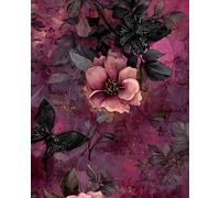 Sketchbook | Dark Floral Romance Art Journal | 8x10 Blank Pages for Drawing, Doodling, or Journaling: For the artist who paints with shadows and light