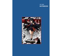 Sketchbook Dot Grid Small: Dotted Pages, (6 X 9 Inches) Large, 110 Pages, Akame Ga Kill Akame Demon Sword Notebook Cover.