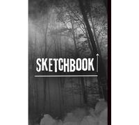 Sketchbook Foggy Forest - Calm Aesthetic Clear Journal: With clean pages inside, this sketchbook is ideal for sketching, drawing, journaling, ... or writing down thoughts without distraction.