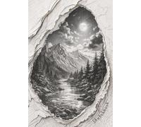 Sketchbook for Artists: Minimalist Mountain Landscape Drawing Notebook (6 x 9, 150 Blank Pages): Aesthetic Art Journal for Drawing, Doodling & ... Sketch Pad for Beginners & Professionals