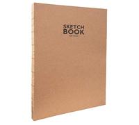 susurrus Sketchbook Carnet de Croquis avec Reliure à Fils Ouverts, Format A4, 120 Feuilles, 100 g/m², Papier Kraft Robuste et Recyclable, en Fibres Naturelles Non blanchies, Set Pièces
