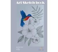 Sketchbook "Hummingbird" for Students, Artists, Creatives; Midsize 7 x 10 in, 120Pages, Blank Paper interior: Perfect for Sketching, Drawing, Writing ... great aesthetic gift for family and friends
