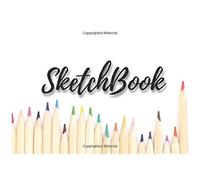 Sketchbook: Landscape Notebook For Drawing Writing Sketching Doodle Doodling 100 Page 8.25x6 With Colorful Cover