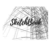 Sketchbook: Landscape Notebook For Drawing Writing Sketching Doodle Doodling 100 Page 8.25x6 With Colorful Cover
