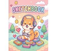Sketchbook: Level Up Sketchbook The Ultimate Shiba Inu Gamer Drawing Pad for Anime Fans,110 Pages of 8.5 x 11 Inches