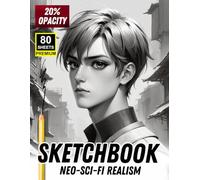 SKETCHBOOK: Neo-Sci-Fi Realism - 80 Pages of Futuristic Character Studies: 20% Opacity for Tracing, Practice & Creative Study