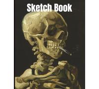 Sketchbook: van Gogh Skeleton | Blank 8 x 10 Journal, Notebook, Diary, Sketchbook