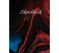 Sketchbook: White Large Blank Pages With Abstract Artwork Painting Cover, Drawing, Creative Writing, Sketching, Coloring, And Doodling, Wide Pages 8.5 X 11, 120 . Great For All Ages, Boys, Girls, Adul