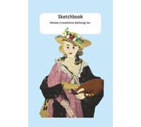 Sketchbook with Vigee Le Brun Self-Portrait in Light Blue: these creations belong to: