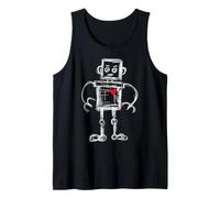 Sketched Robot with Heart & Feelings Robotics Débardeur