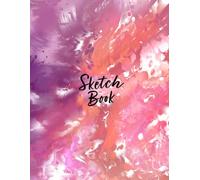 Sketching Book: Coral Pink Abstract Flow: Artist Sketch Pad, 8.5 x 11 in, 120 Pages, Art Pads For Drawing And Painting