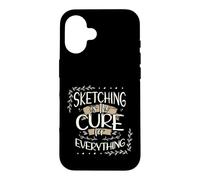 Sketching is My Cure for Everything Artiste Coque pour iPhone 16