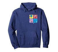 Sketchog Série 1 Sonic & Amy Sweat à Capuche, Unisexe pour Adultes, Bleu Marine, XL