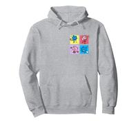Sketchog Série 1 Sonic & Amy Sweat à Capuche, Unisexe pour Adultes, Gris Chiné, L