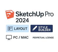 Sketchup Pro 2024 Licence À Vie - Inclut Layout & Style Builder - Pc/Mac