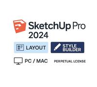 Sketchup Pro 2024 Licence À Vie - Inclut Layout & Style Builder - Pc/Mac