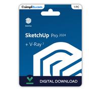 Sketchup Pro 2024 + V-Ray 7 (Windows) - Activation Perpétuelle - À Télécharger - 1 Pc - Non Compatible Mac