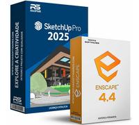 Sketchup Pro 2025 + Enscape 4 - Licence Perpétuelle - Pack Complet En Français - Envoi Immédiat