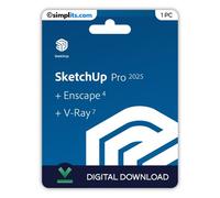 Sketchup Pro 2025 + V-Ray 7 + Enscape 4 (Windows) - Activation Perpétuelle - À Télécharger - 1 Pc - Non Compatible Mac