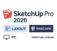 Sketchup Pro 2026 Licence À Vie - Inclut Layout & Enscape - Pc/Windows -