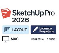 Sketchup Pro 2026 Licence À Vie - Inclut Layout - Mac