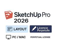 Sketchup Pro 2026 Licence À Vie - Inclut Layout - Pc/Mac