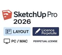 Sketchup Pro 2026 Licence À Vie - Inclut Layout - Pc/Mac