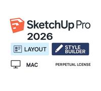 Sketchup Pro 2026 Licence À Vie - Inclut Layout & Style Builder - Mac