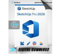 SketchUp Pro 2026 - Windows - Licence Perpétuelle - 1 PC - Téléchargement + Clé d’Activation - Livraison Email