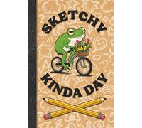 Sketchy Frog Sketchbook 6 x 9: Funny Sketchy Frog Notebook for Drawing or doodling 112 Pages with Weird Frog bottom border, includes belong page. Great for Sketching or journal. Frog lover gift