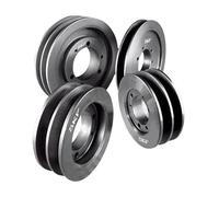 SKF ‿2SPB250TB Poulie conique standard ISO en fonte à douille, section SPB, 2 rainures, pas de 250 mm, type 4, bague 2517, diamètre extérieur 257 mm, largeur 44 mm