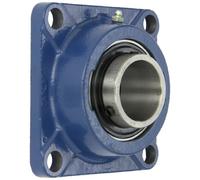 SKF Fy-tf Série à roulement à billes Bride unité, 4 trous de boulon, tige filetée Lock, Regreasable, contact et Char joints, EN FONTE, pouce, 2-3/16 inches, 1