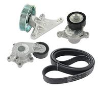 SKF Kit de courroie trapézoïdale à nervures VKMA33207 Compatible avec: CITROËN BERLINGO Kasten/Großraumlimousine, BERLINGO MULTISPACE, BERLINGO Pritsche/Fahrgestell, C3 II, C3 II Kasten/Schrägheck