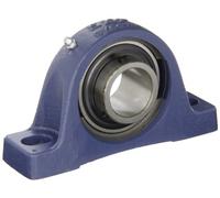 SKF Taie d'oreiller Bloc à roulement à billes, 2 boulons, tige filetée Collier de verrouillage, Non-expansion type, contactez Char joints, Fonte, métrique, 35mm Shaft, 47.600mm Base To Center Height, 126mm Bolt Hole Spacing Width, 1