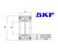 SKF VKBA 7178 Kit de roulements de roue pour FORD
