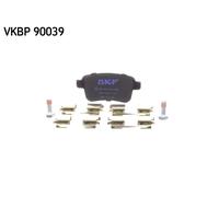 SKF Plaquettes de frein VKBP 90039 Arrière non préparées pour indicateur d'usure avec accessoires