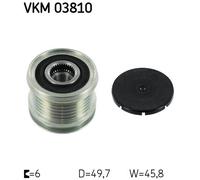SKF VKM 03810 Poulie roue libre, alternateur