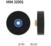 SKF VKM 32001 Poulie renvoi/transmission, courroie trapézoïdale à nervures pour