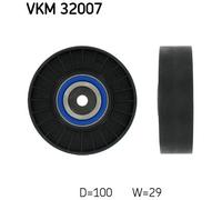 SKF VKM 32007 Poulie renvoi/transmission, courroie trapézoïdale à nervures pour