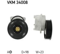 SKF VKM 34008 Tendeur de courroie, courroie trapézoïdale à nervures pour FORD,MA